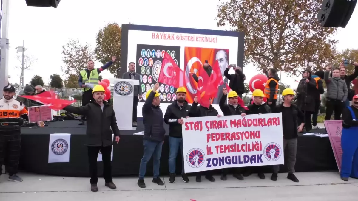 Staj ve Çıraklık Mağdurlarından Miting